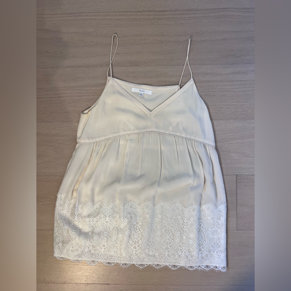 White Camisole with Lace detail